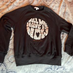 Spiritual Gangster - ALL WE HAVE IS NOW - old school Savasana pullover - M